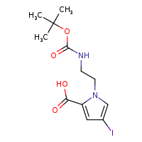1-{2-[(tert-butoxycarbonyl)amino]ethyl}-4-iodopyrrole-2-carboxylic acid