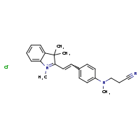 2-(2-{4-[(2-cyanoethyl)(methyl)amino]phenyl}ethenyl)-1,3,3-trimethylindol-1-ium chloride