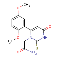 2-[6-(2,5-dimethoxyphenyl)-4-oxo-2-sulfanylidene-3H-pyrimidin-1-yl]acetamide