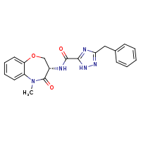 5-benzyl-N-[(3S)-5-methyl-4-oxo-2,3-dihydro-1,5-benzoxazepin-3-yl]-2H-1,2,4-triazole-3-carboxamide