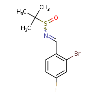 N-[(2-bromo-4-fluorophenyl)methylidene]-2-methylpropane-2-sulfinamide