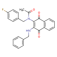 N-[3-(benzylamino)-1,4-dioxonaphthalen-2-yl]-N-[(4-fluorophenyl)methyl]acetamide