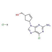 [(1S,4R)-4-(2-amino-6-chloropurin-9-yl)cyclopent-2-en-1-yl]methanol hydrochloride