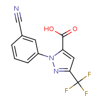 2-(3-cyanophenyl)-5-(trifluoromethyl)pyrazole-3-carboxylic acid