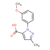 2-(3-methoxyphenyl)-5-methylpyrazole-3-carboxylic acid