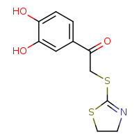 2-(4,5-dihydro-1,3-thiazol-2-ylsulfanyl)-1-(3,4-dihydroxyphenyl)ethanone
