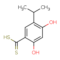 2,4-dihydroxy-5-isopropylbenzenecarbodithioic acid