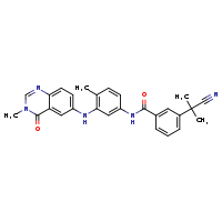3-(1-cyano-1-methylethyl)-N-{4-methyl-3-[(3-methyl-4-oxoquinazolin-6-yl)amino]phenyl}benzamide