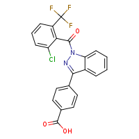 4-{1-[2-chloro-6-(trifluoromethyl)benzoyl]indazol-3-yl}benzoic acid