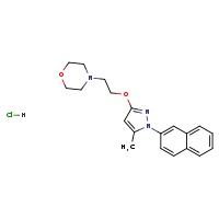 4-(2-{[5-methyl-1-(naphthalen-2-yl)pyrazol-3-yl]oxy}ethyl)morpholine hydrochloride