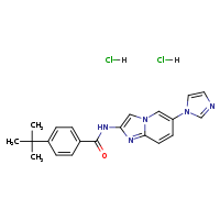 4-tert-butyl-N-[6-(imidazol-1-yl)imidazo[1,2-a]pyridin-2-yl]benzamide dihydrochloride