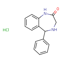 5-phenyl-1,3,4,5-tetrahydro-1,4-benzodiazepin-2-one hydrochloride