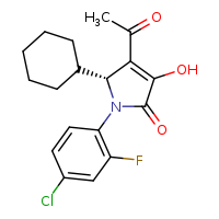 (5R)-4-acetyl-1-(4-chloro-2-fluorophenyl)-5-cyclohexyl-3-hydroxy-5H-pyrrol-2-one