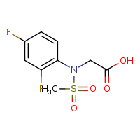 [N-(2,4-difluorophenyl)methanesulfonamido]acetic acid