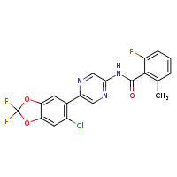 N-[5-(6-chloro-2,2-difluoro-1,3-benzodioxol-5-yl)pyrazin-2-yl]-2-fluoro-6-methylbenzamide