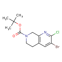 tert-butyl 3-bromo-2-chloro-6,8-dihydro-5H-1,7-naphthyridine-7-carboxylate