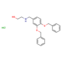 2-({[3,4-bis(benzyloxy)phenyl]methyl}amino)ethanol hydrochloride