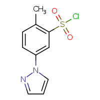 2-methyl-5-(pyrazol-1-yl)benzenesulfonyl chloride