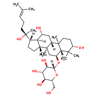 (2R,3R,4S,5S,6R)-2-{[(1S,3aR,3bR,5S,5aR,7S,9aR,9bR,11R,11aR)-7,11-dihydroxy-1-[(2S)-2-hydroxy-6-methylhept-5-en-2-yl]-3a,3b,6,6,9a-pentamethyl-dodecahydro-1H-cyclopenta[a]phenanthren-5-yl]oxy}-6-(hydroxymethyl)oxane-3,4,5-triol