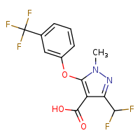 3-(difluoromethyl)-1-methyl-5-[3-(trifluoromethyl)phenoxy]pyrazole-4-carboxylic acid