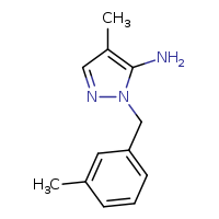 4-methyl-2-[(3-methylphenyl)methyl]pyrazol-3-amine