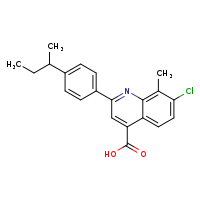 7-chloro-8-methyl-2-[4-(sec-butyl)phenyl]quinoline-4-carboxylic acid