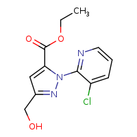 ethyl 2-(3-chloropyridin-2-yl)-5-(hydroxymethyl)pyrazole-3-carboxylate